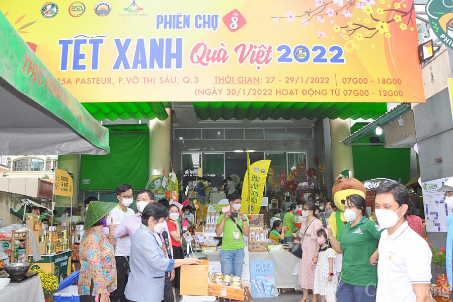 TP. Hồ Chí Minh: Hàng trăm nông đặc sản ba miềm hội tụ tại Phiên chợ Tết xanh