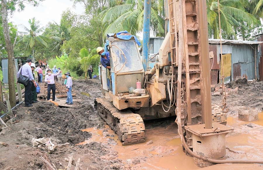 Quyết liệt đẩy nhanh tiến độ công trình đường dây 220KV vượt biển Kiên Bình-Phú Quốc
