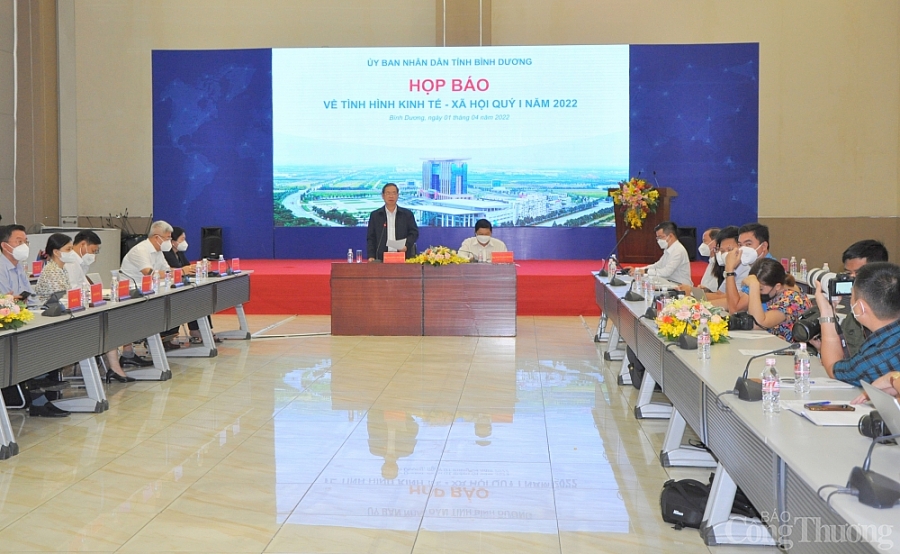 Quý 1/2022, sản xuất công nghiệp, xuất khẩu Bình Dương tăng trưởng cao