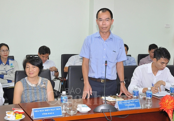 giai toa cong suat cho cac nha may dien mat troi dien gio tai binh thuan