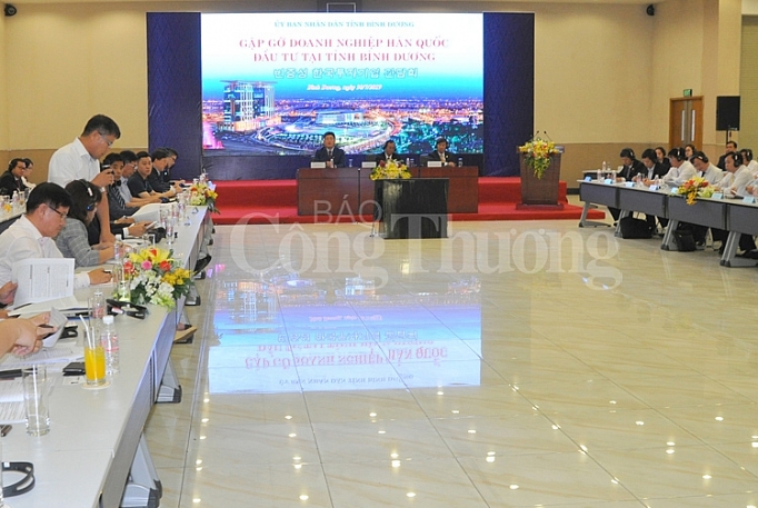 Bình Dương tạo điều kiện, môi trường đầu tư cho doanh nghiệp Hàn Quốc binh duong tao dieu kien moi truong dau tu cho doanh nghiep han quoc