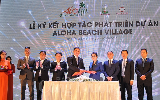thien minh bat tay viet uc phan phoi doc quyen du an aloha beach village giai doan 2