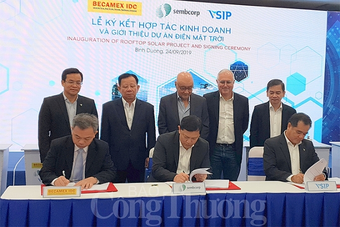 vsip becamex va sembcorp ra mat cac giai phap nang luong thong minh