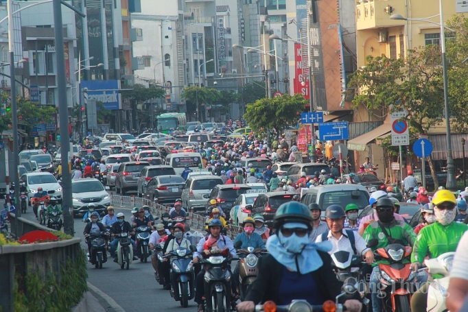 tpho chi minh nguoi xe day dac trong nhung ngay giap tet