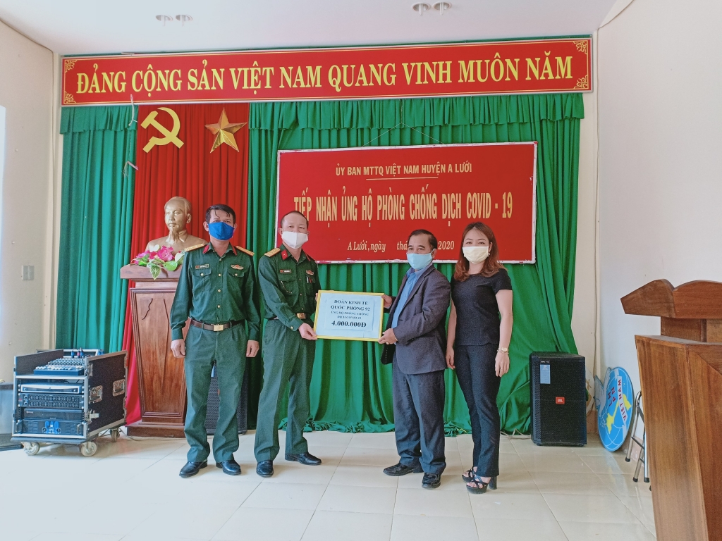 huyen mien nui thua thien hue ung ho hon 110 trieu dong phong chong dich covid 19