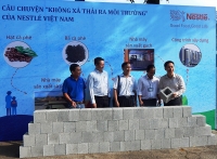 Nestlé hỗ trợ xây dựng công trình trường học bằng gạch từ sản xuất cà phê