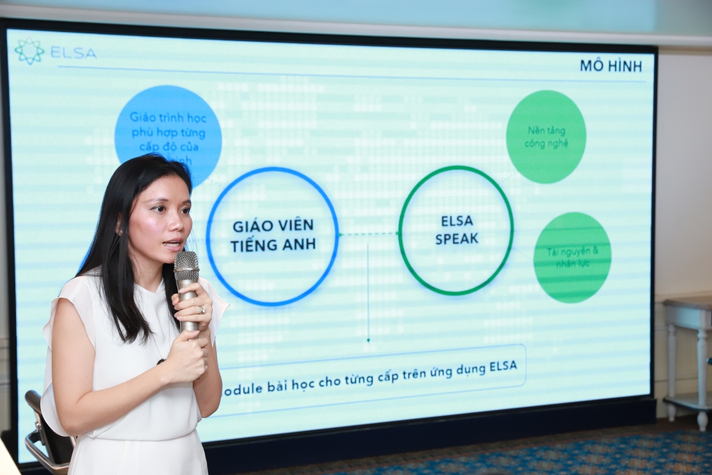 elsa phat dong chuong trinh thay co viet day tieng anh hay