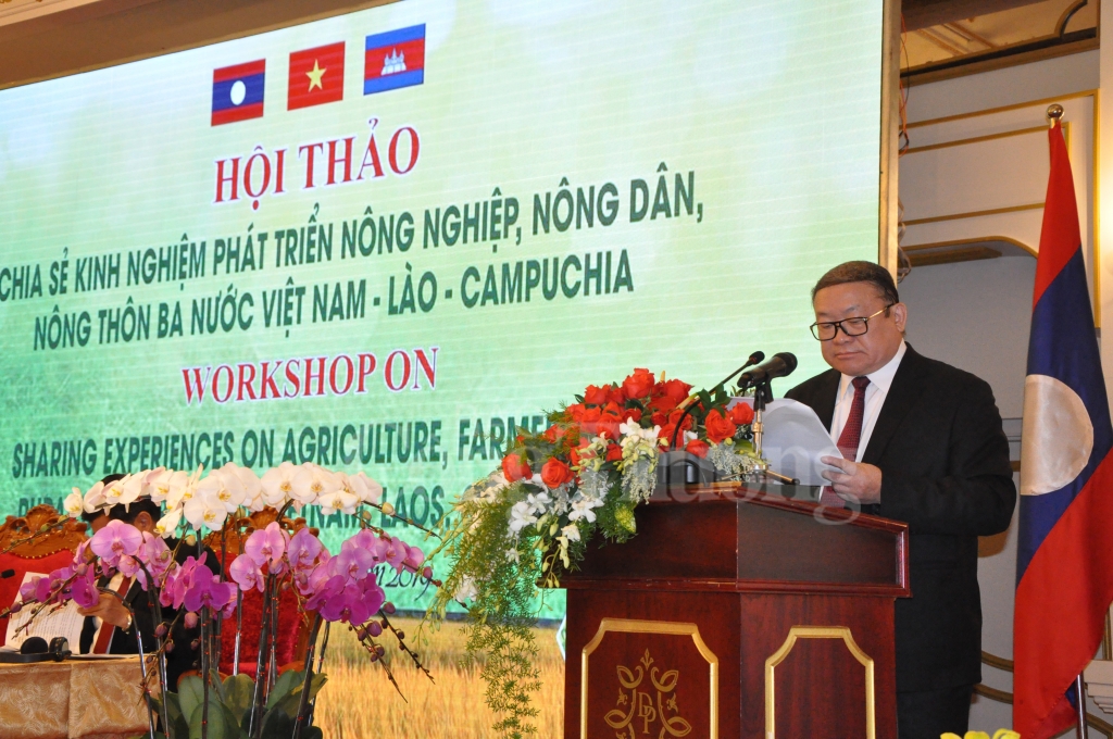 Thúc đẩy sản xuất nông nghiệp 3 nước Đông Dương thuc day moi quan he huu nghi hop tac ve san xuat nong nghiep 3 nuoc dong duong