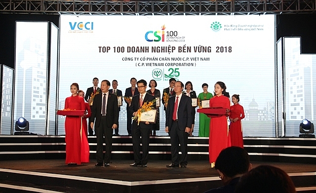 C.P. Việt Nam đoạt giải Doanh nghiệp phát triển bền vững cp viet nam doat giai doanh nghiep phat trien ben vung