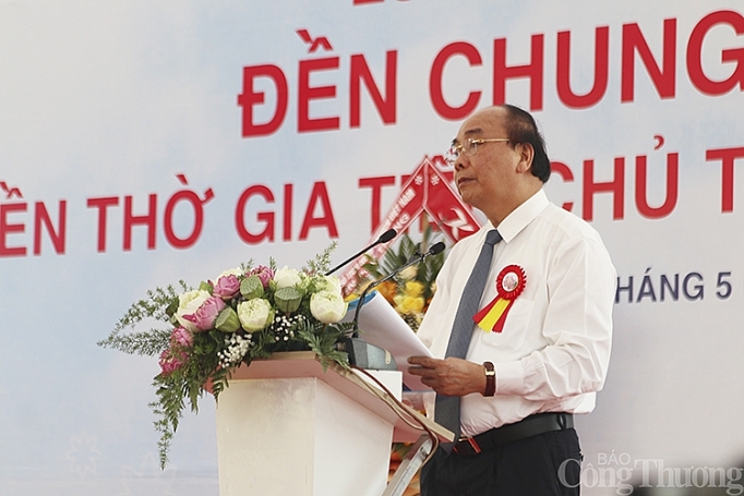 Nghệ An: Thủ tướng Nguyễn Xuân Phúc dự lễ khánh thành Đền Chung Sơn nghe an thu tuong nguyen xuan phuc du le khanh thanh den chung son den tho gia tien chu tich ho chi minh