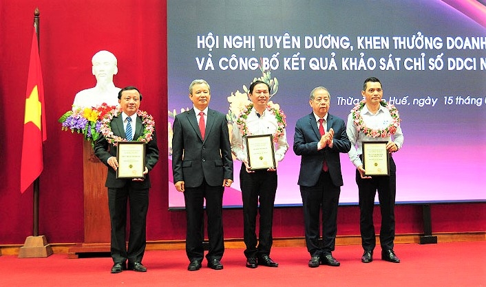 thua thien hue tuyen duong khen thuong doanh nghiep va cong bo ket qua ddci nam 2019