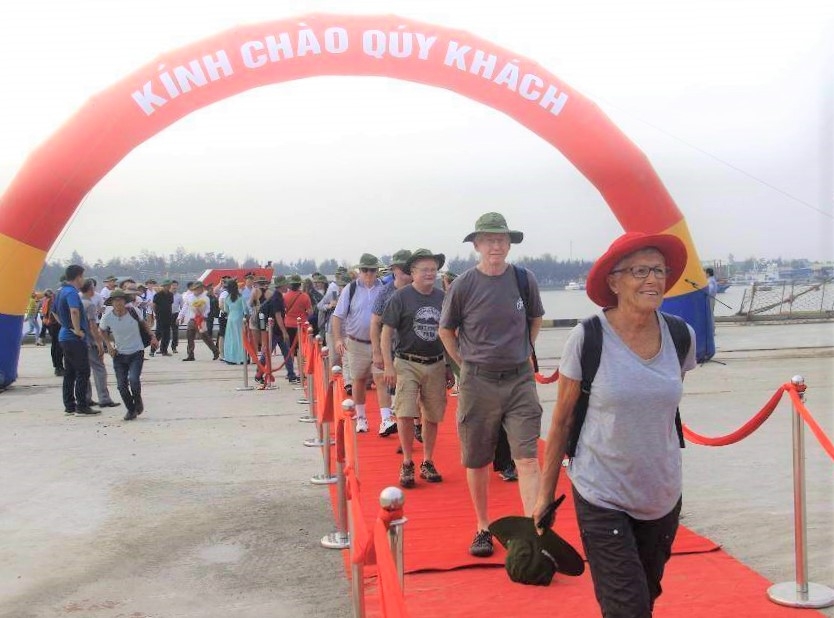 Quảng Trị: Đón khách du lịch bằng tàu biển đầu tiên năm 2019 quang tri don khach du lich bang tau bien dau tien nam 2019
