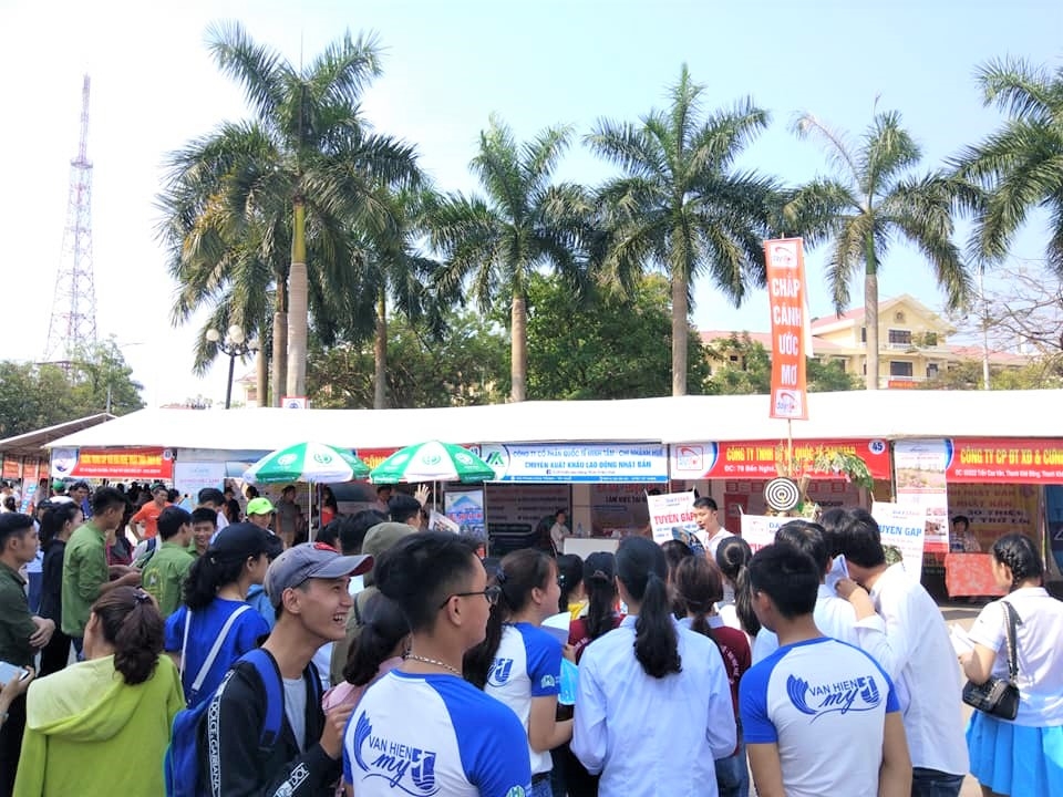 Hơn 5000 nhu cầu lao động trong ngày Hội tuyển dụng lao động tại Huế thua thien hue 62 don vi doanh nghiep tham gia tuyen sinh tuyen dung lao dong