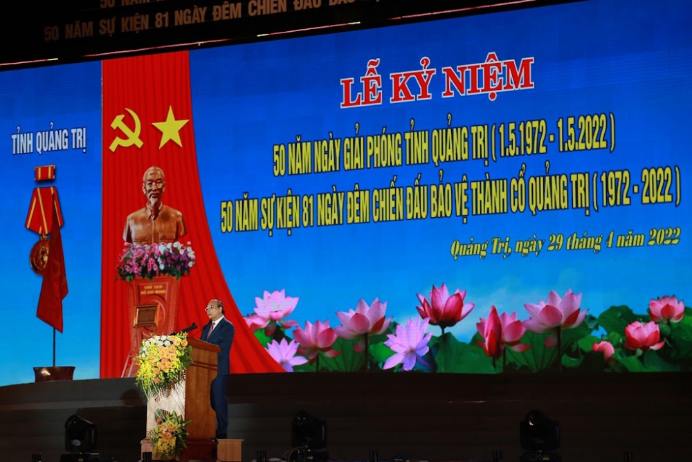 Chủ tịch nước tham dự Lễ kỷ niệm 50 năm Giải phóng Quảng Trị
