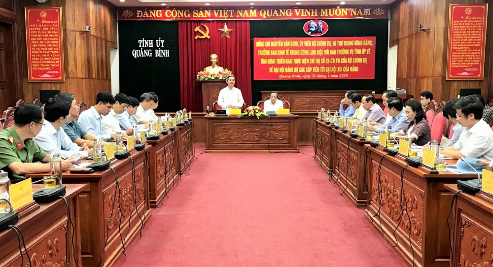 Quảng Bình: Nhân sự phải chất lượng, tiêu biểu về trí tuệ, phẩm chất, uy tín cho kỳ đại hội sắp tới