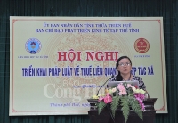 Thừa Thiên Huế phổ biến pháp luật về thuế liên quan đến hợp tác xã