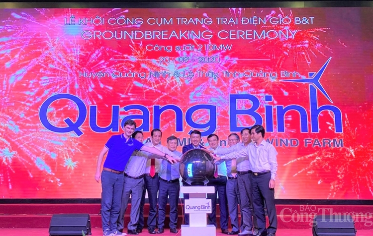 Quảng Bình: Khởi công cụm trang trại điện gió gần 9.000 tỷ đồng
