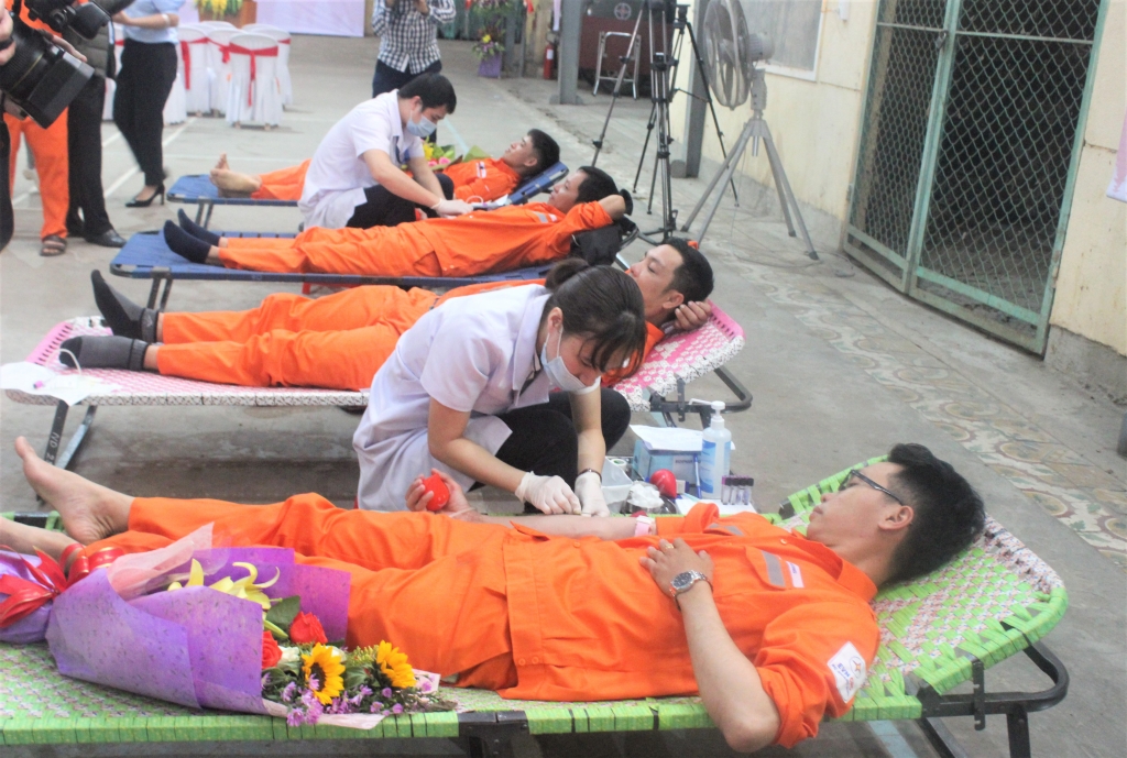 nganh dien quang binh 130 can bo cong nhan vien tham gia tuan le hong evn lan thu v