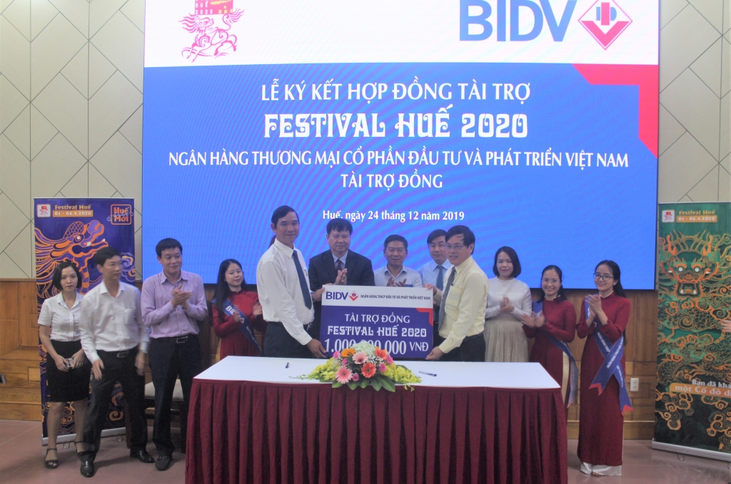 thua thien hue ngan hang bidv tai tro dong cho festival hue 2020