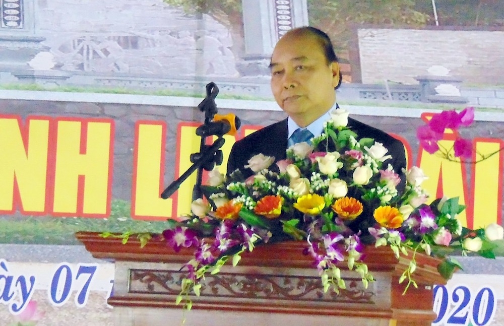 thu tuong nguyen xuan phuc du le khanh thanh den tho liet si nui que anh linh dai