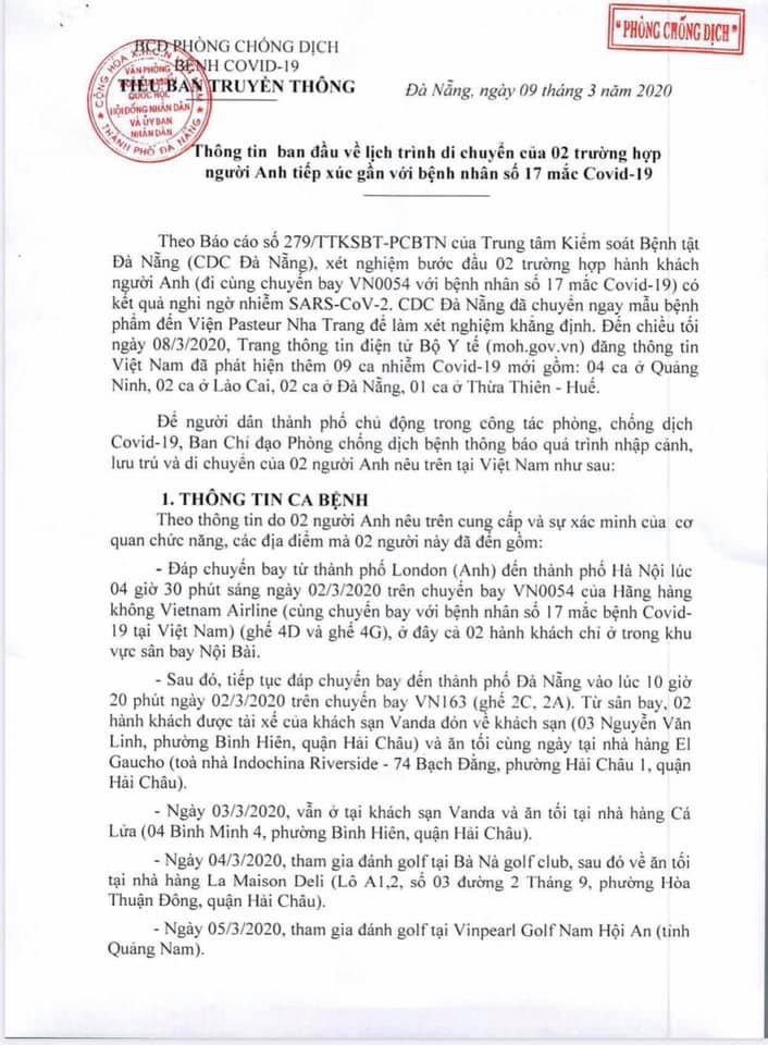 hai du khach nguoi anh nhiem covid 19 ghe toi nhieu dia diem tai da nang