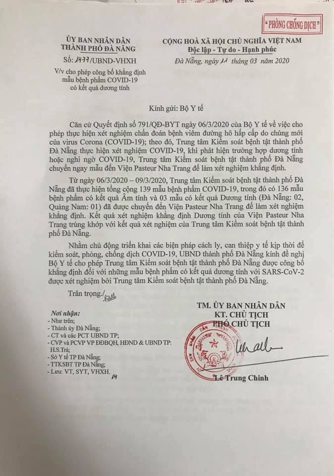 da nang de xuat tu xet nghiem khang dinh covid 19