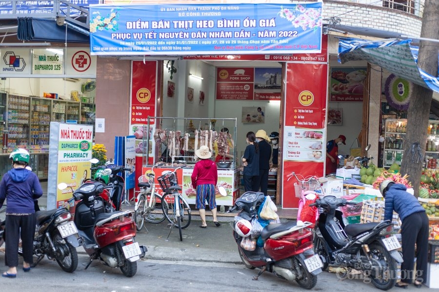 Đà Nẵng: Đưa vào hoạt động các điểm bán thịt heo bình ổn giá dịp Tết Nhâm Dần 2022