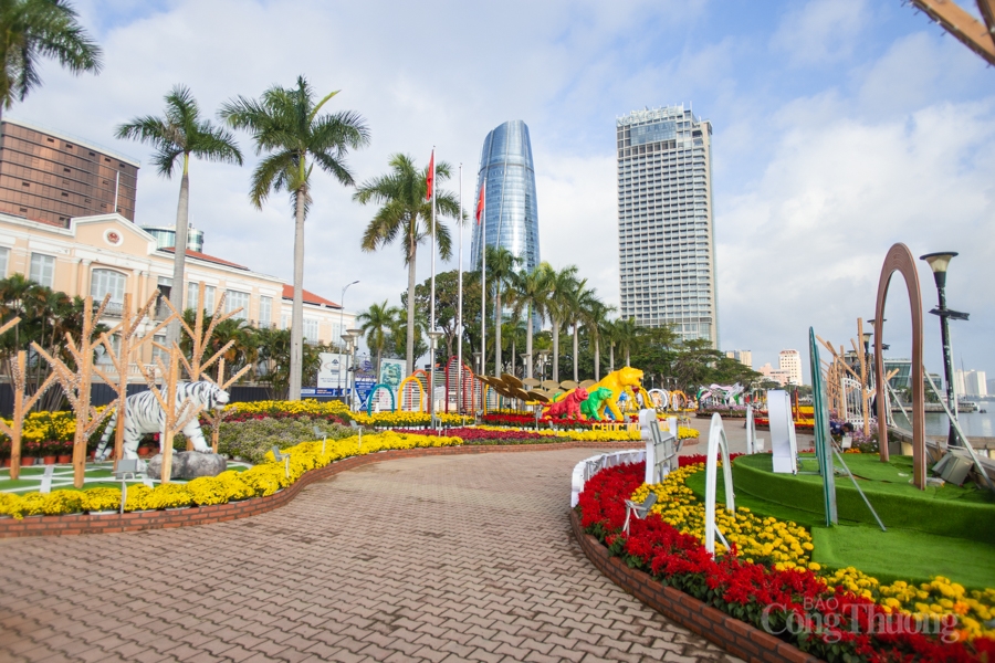 Rực rỡ sắc xuân tại đường hoa Đà Nẵng