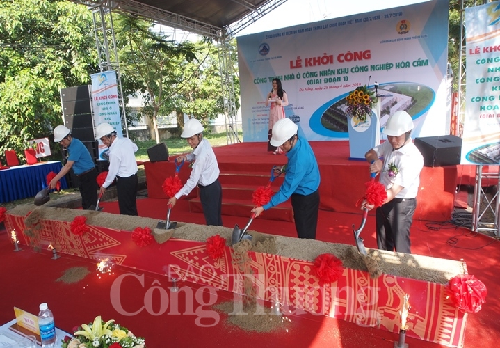 da nang khoi cong cong trinh nha o cho cong nhan tai khu cong nghiep