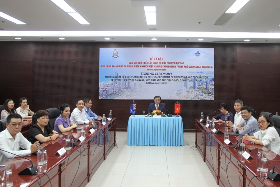 da nang ky ket hop tac voi thanh pho gold coast australia bang hinh thuc truc tuyen