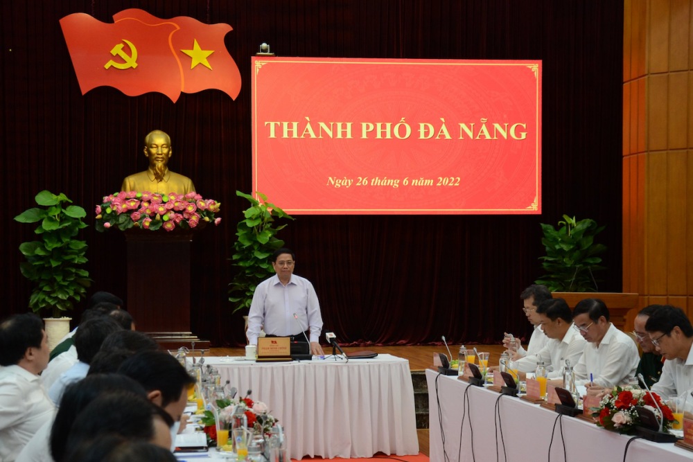 Thủ tướng Phạm Minh Chính làm việc với lãnh đạo thành phố Đà Nẵng