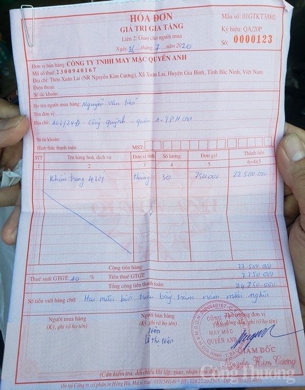 Đà Nẵng: Tạm giữ 10.000 khẩu trang có nguồn gốc