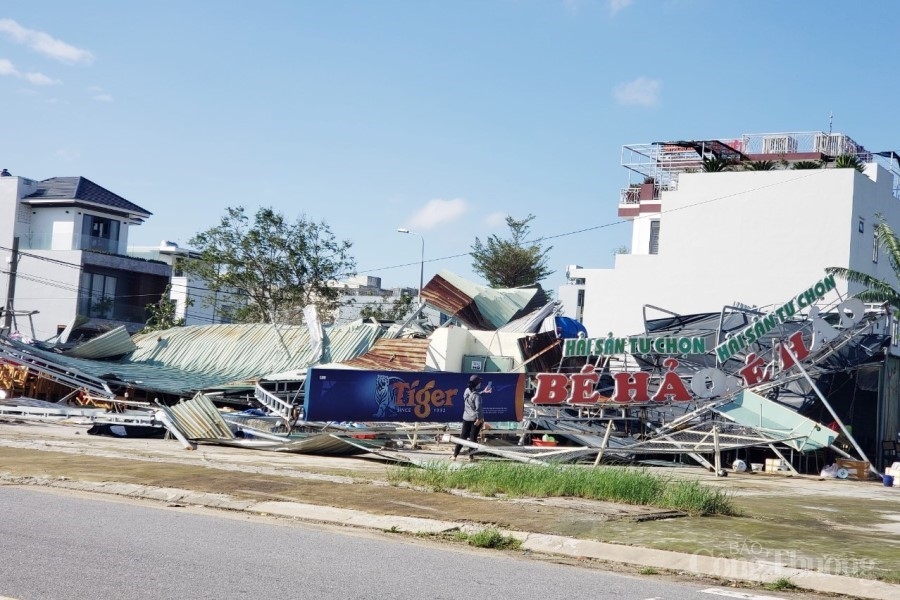 Đà Nẵng: Nhanh chóng khắc phục hậu quả bão số 9