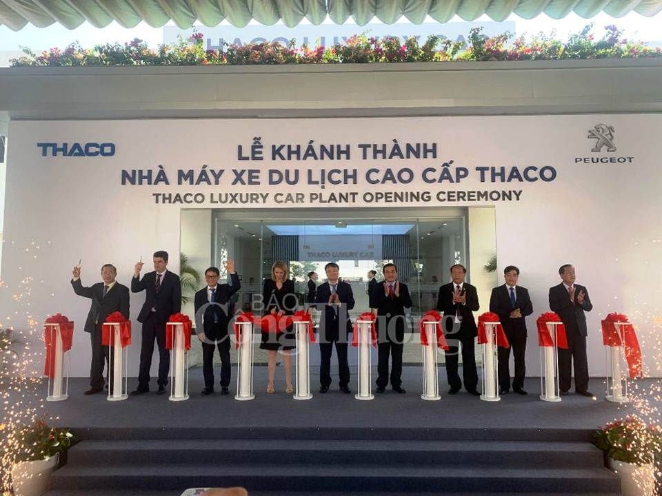 khanh thanh nha may va ra mat dong xe moi cao cap ket hop giua thaco va peugeot