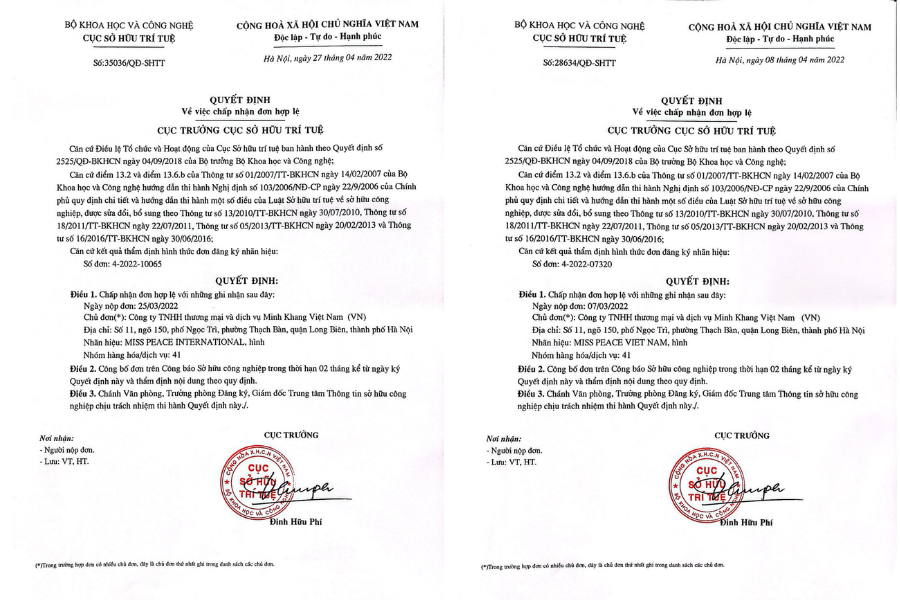 Công bố hồ sơ pháp lý cuộc thi Hoa hậu Hòa bình Việt Nam 2022