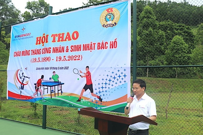 Công ty Thủy điện Sông Bung tổ chức Hội thao mừng sinh nhật Bác và hưởng ứng Tháng công nhân