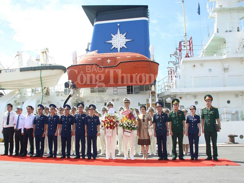 Tàu Lực lượng bảo vệ bờ biển Nhật Bản thăm Đà Nẵng tau luc luong bao ve bo bien nhat ban tham da nang