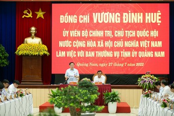 Chủ tịch Quốc hội làm việc với Ban Thường vụ Tỉnh uỷ Quảng Nam: Gợi mở những giải pháp phát triển cho địa phương
