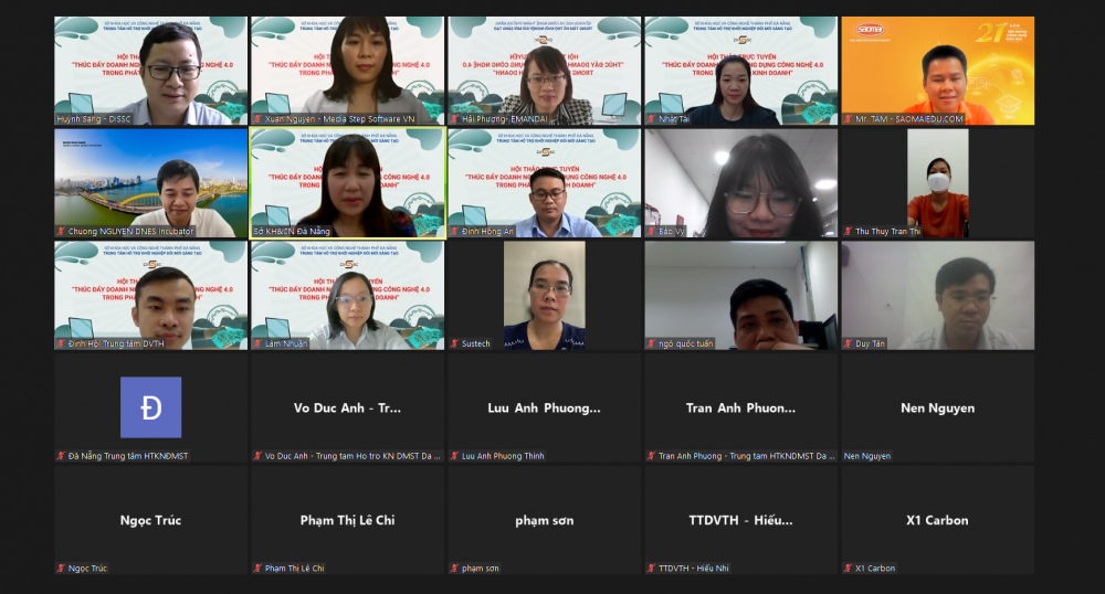 Hội thảo có sự góp mặt của hơn 60 doanh nghiệp khoa học và công nghệ, doanh nghiệp khởi nghiệp trên địa bàn thành phố Đà Nẵng cùng các chuyên gia. Hội thảo có sự góp mặt của hơn 60 doanh nghiệp khoa học và công nghệ, doanh nghiệp khởi nghiệp trên địa bàn thành phố Đà Nẵng cùng các chuyên gia.
