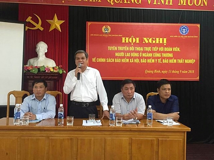 quang binh doi thoai truc tiep voi nguoi lao dong ve chinh sach bhxh bhyt va bhtn