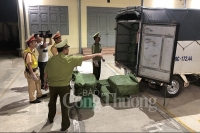 Đội Quản lý thị trường số 1 Lạng Sơn bắt giữ 2,5 tấn nầm lợn