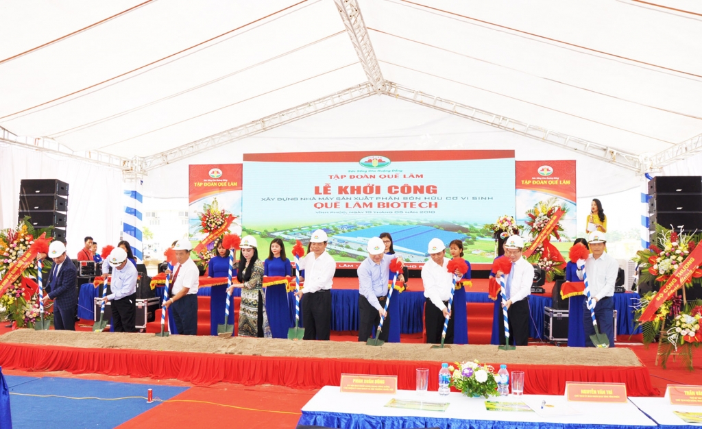 Nhà máy phân bón hữu cơ vi sinh 100.000 tấn tại Vĩnh Phúc sắp đi vào hoạt động tap doan que lam nha may phan bon huu co vi sinh 100000 tan tai vinh phuc sap di vao hoat dong