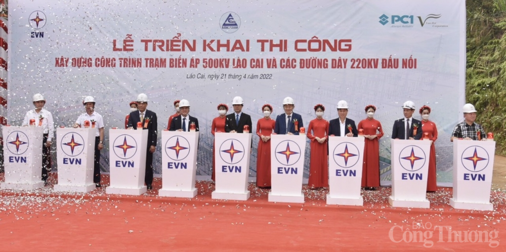 PC1 tham gia liên danh nhà thầu xây dựng trạm biến áp 500kV Lào Cai và các đường dây 220kV đấu nối