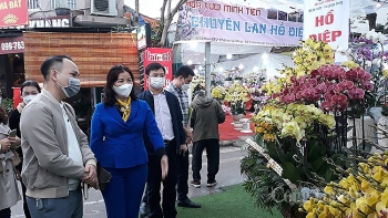 Kiểm tra hoạt động các chợ hoa Xuân trên địa bàn Hà Nội
