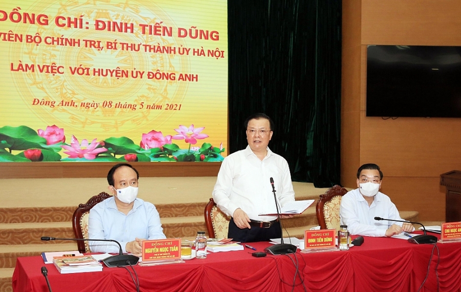 Đinh Tiến đã có buổi làm việc với Ban Thường vụ Huyện ủy Đông Anh Đinh Tiến đã có buổi làm việc với Ban Thường vụ Huyện ủy Đông Anh