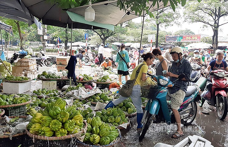 Một góc tại chợ đầu mối phía Nam