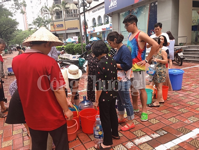 ha noi nguon nuoc se duoc cap tro lai vao toi 1710