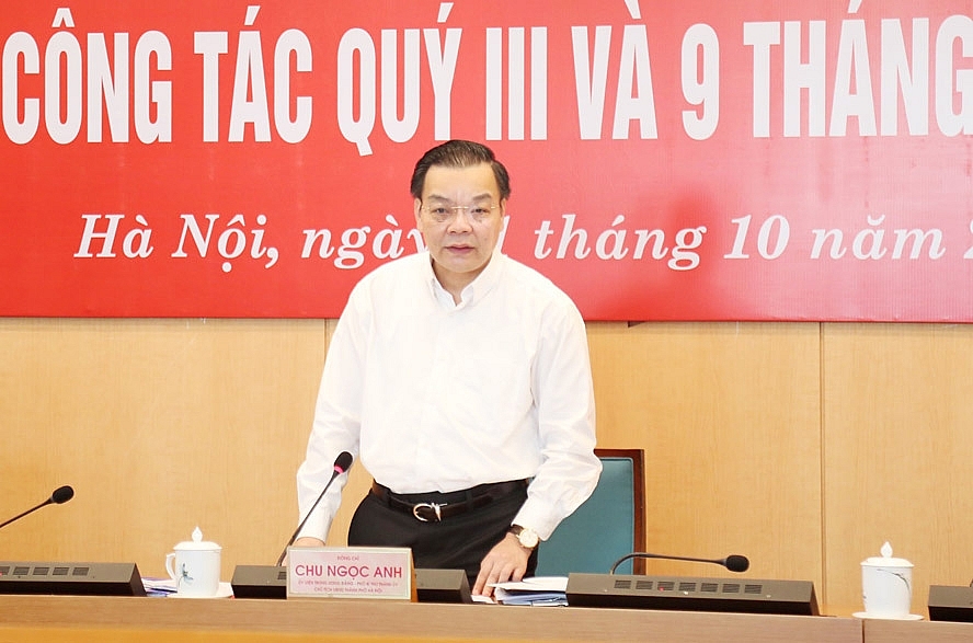 Chủ tịch UBND thành phố Chu Ngọc Anh chủ trì Hội nghị giao ban kiểm điểm kết quả công tác quý III và 9 tháng, triển khai nhiệm vụ trọng tâm 3 tháng cuối năm 2021. Chủ tịch UBND thành phố Chu Ngọc Anh chủ trì Hội nghị giao ban kiểm điểm kết quả công tác quý III và 9 tháng, triển khai nhiệm vụ trọng tâm 3 tháng cuối năm 2021.