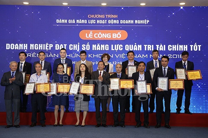 cong bo doanh nghiep dat chi so nang luc quan tri tai chinh tot nhat tren san chung khoan viet nam 2018