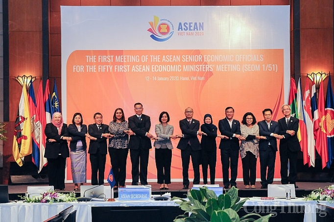 SEOM 1/51: Định hướng hợp tác kinh tế giữa ASEAN với các đối tác seom 151 dinh huo ng ho p ta c kinh te giua asean vo i ca c do i ta c